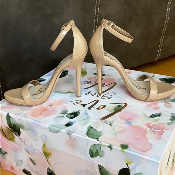 Nude Sam Edelman Strappy High Heels Size 7 - Picture 2 of 5